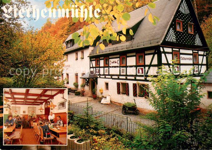 Kleinhennersdorf Waldgasthof Liethenmuehle Aussenansicht Fachwerkhaus