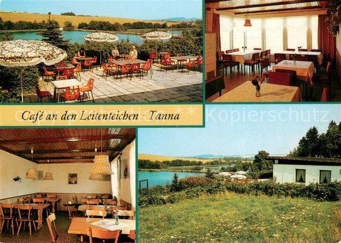 Tanna Cafe an den Leitenteichen Innen- und Aussenansichten m. Terrasse u. Teich