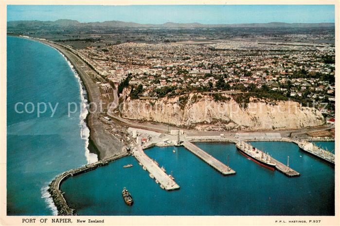 Napier Hawke s Bay Fliegeraufnahme Port