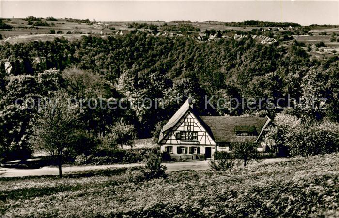 Schopfloch Lenningen Gasthaus zur Schlatterhoehe Landschaftspanorama