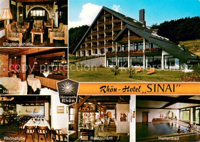Wasserkuppe Rhoen Rhoen Hotel Sinai Empfangshalle Hausbar Rhoenstube Restaurant