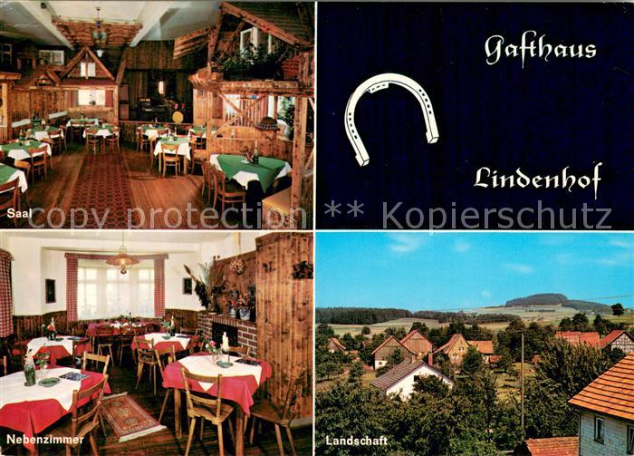 Oberdielbach Gasthaus Lindenhof Saal Nebenzimmer Landschaft