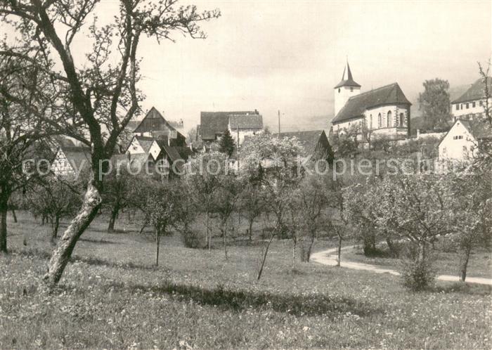 Oberiflingen Ortsansicht mit Kirche Ort im Schwarzwald