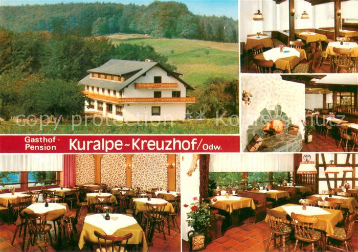 Lautertal Odenwald Gasthof Pension Kuralpe Kreuzhof Gastram