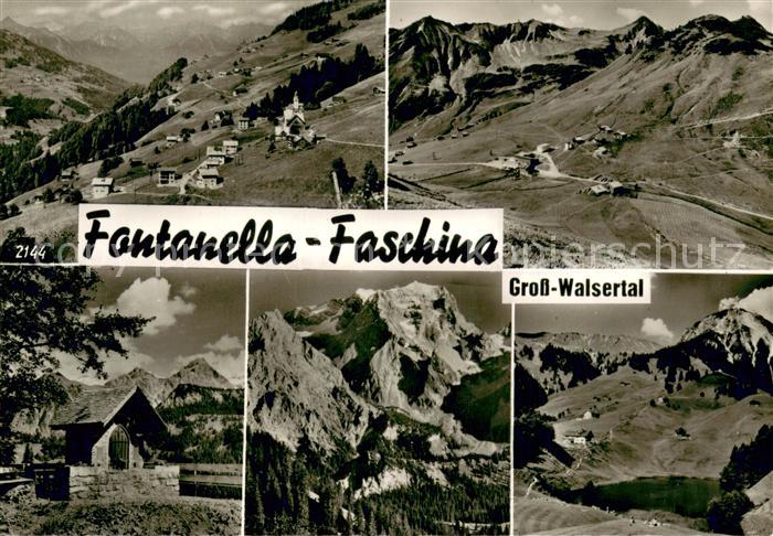 Faschina Landschaftspanorama Gross-Walsertal Bergdorf Alpen