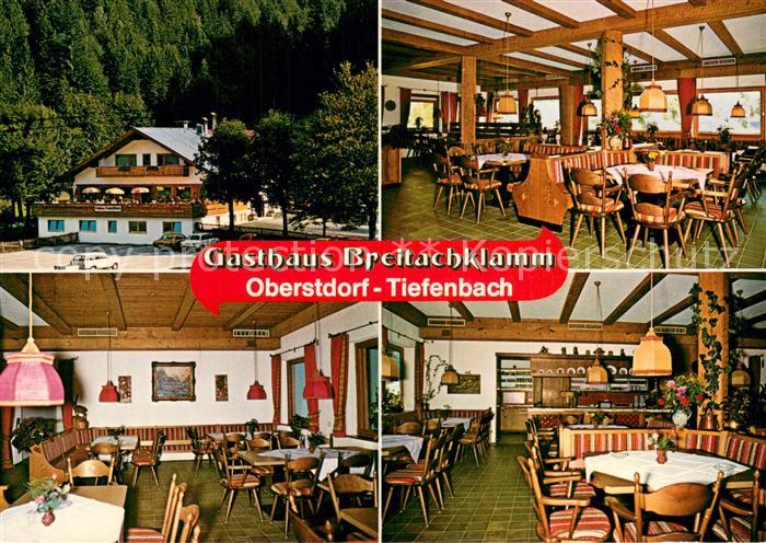 Tiefenbach Oberstdorf Gasthaus Breitachklamm Gaststube
