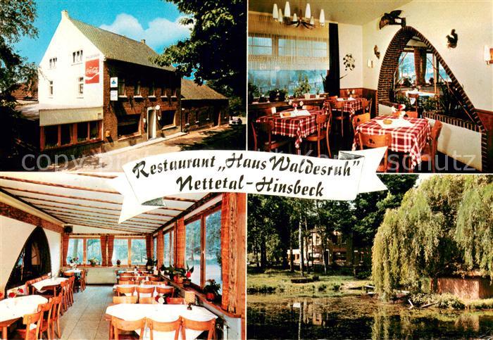Hinsbeck Pension Gaststaette Restaurant Haus Waldesruh Teich