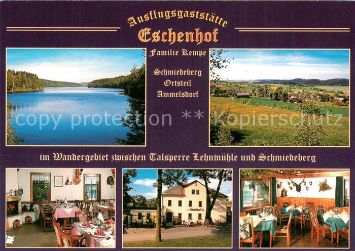 Ammelsdorf Schmiedeberg Ausflugsgaststaette Eschenhof Landschaftspanorama Partie