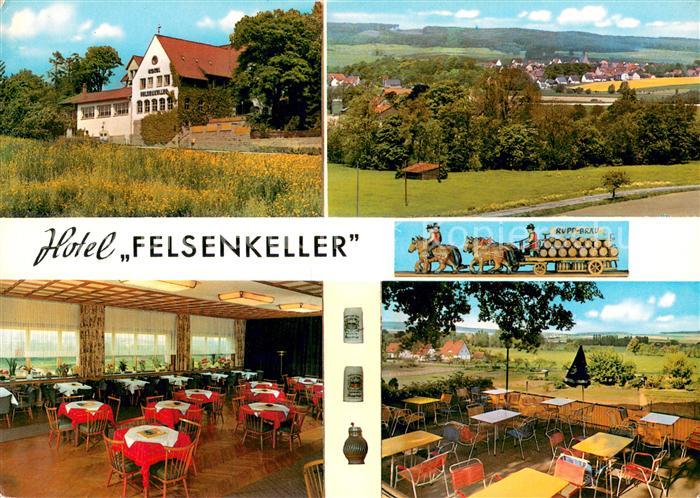 Lauenau Hotel Felsenkeller Restaurant Terrasse Landschaftspanorama
