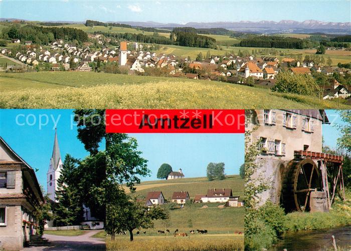 Amtzell Panorama Alpenkette Wallfahrtskirche Pfaerrich Kapellenberg Hagmuehle Wa