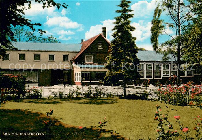 Stadthagen Kur- und Gaststaette Bad Hiddenserborn Garten Terrasse