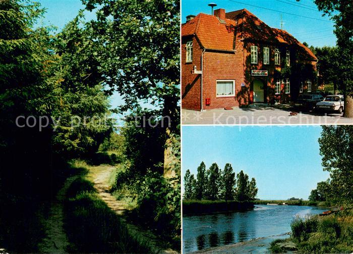 Graepel Gasthaus Pension Meier Waldweg Partie am Fluss