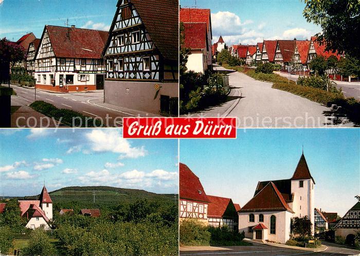 Duerrn Handlung Ziegler Fachwerkhaus Panorama Eichelberg Hauptstrasse Wehrkirche