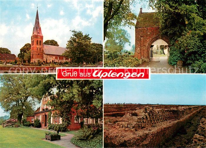 Uplengen Kirche Parkeingang Landschaft