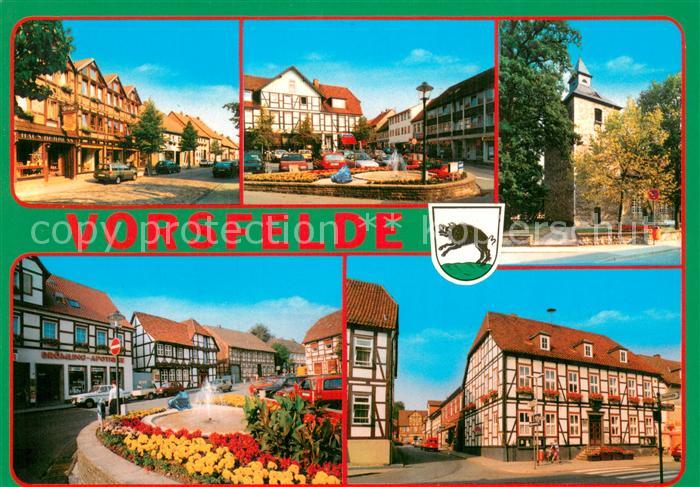 Vorsfelde Motive Ortszentrum Fachwerkhaeuser Brunnen Kirche
