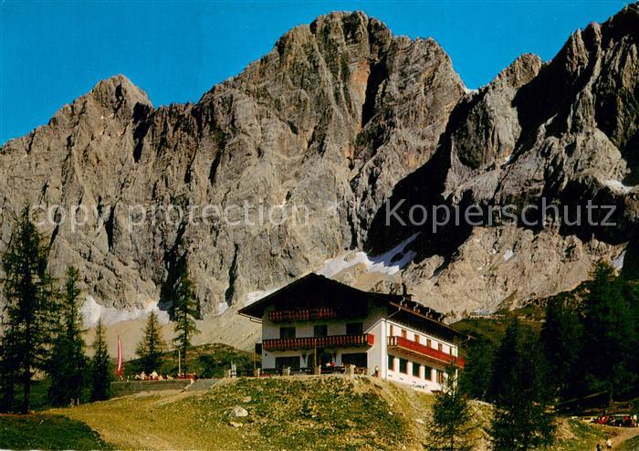 Ramsau Dachstein Steiermark Berghotel Tuerlwand gegen Hohen Dachstein
