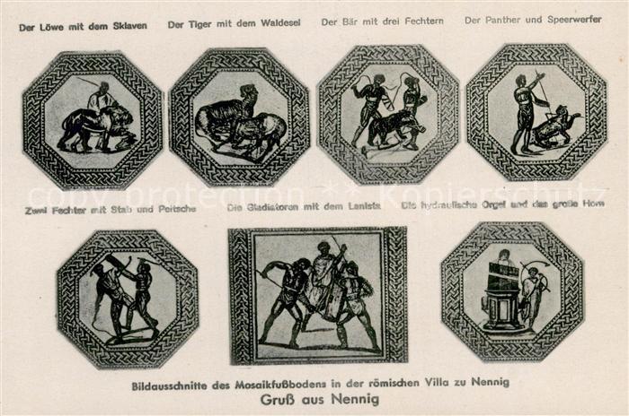 Nennig Mosaikfussboden d. roem. Villa zu Nennig