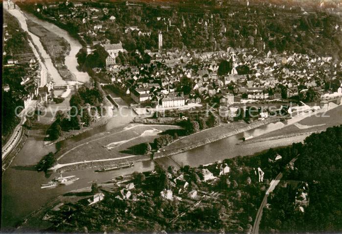 Hann. Muenden Fliegeraufnahme Teilansicht