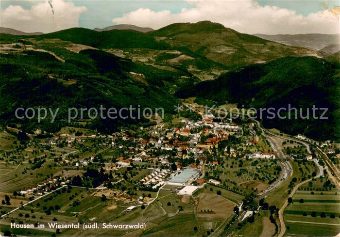 Hausen Wiesental Fliegeraufnahme Gesamtansicht