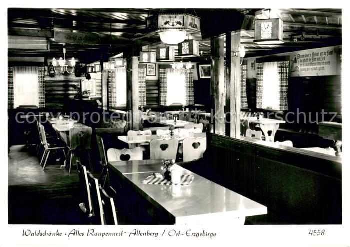 Altenberg Erzgebirge Waldschaenke Altes Raupennest Innenansicht