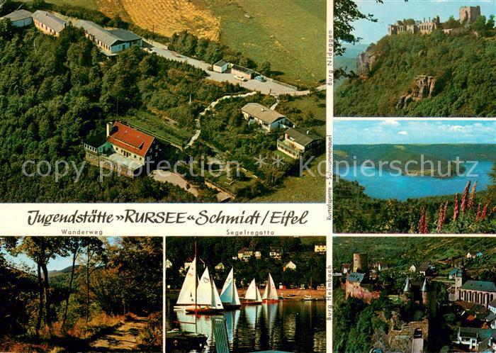 Schmidt Nideggen Fliegeraufnahme Jugendstaette Rursee Eifel See