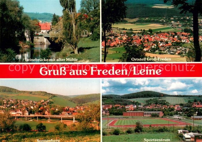 Freden Leine Leinebruecke Alte Muehle Gross-Freden Sportzentrum Sonnenberg