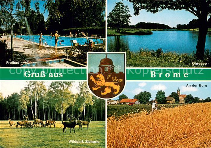 Brome Niedersachsen Freibad Ohresee An der Burg Wildpark Zicherie
