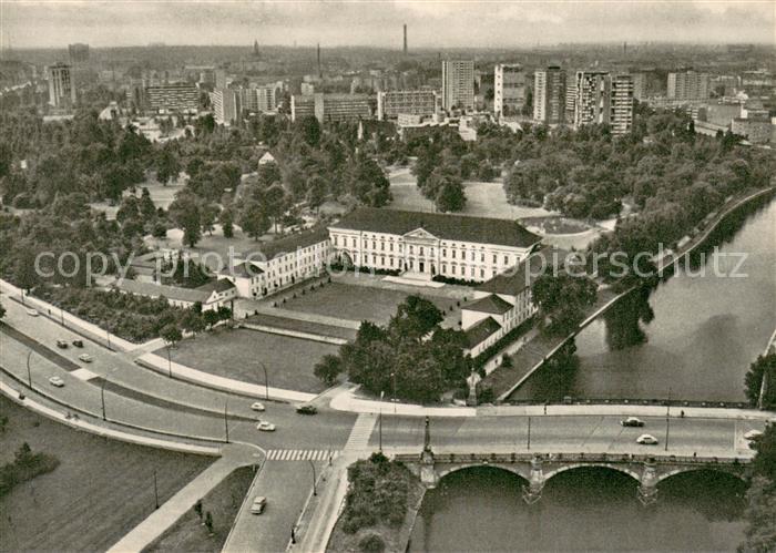 BERLIN  CITY Fliegeraufnahme Schloss Bellevue Hansaviertel