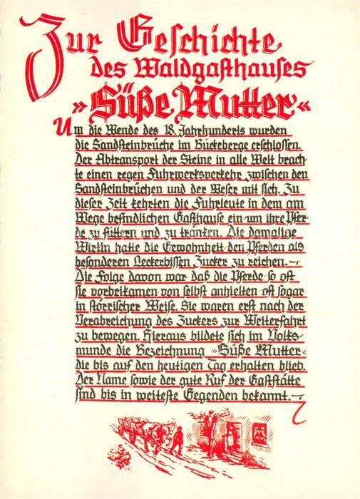 Rolfshagen Geschichte des Waldgasthauses Suesse Mutter