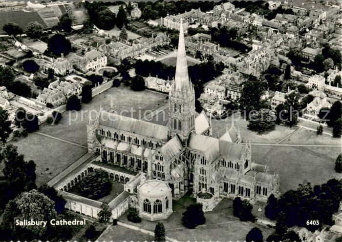 Salisbury Wiltshire Fliegeraufnahme Salisbury Cathedral