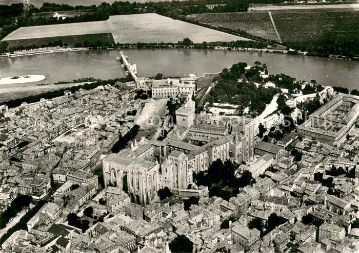 Avignon Vaucluse Fliegeraufnahme Le Palais des Papes