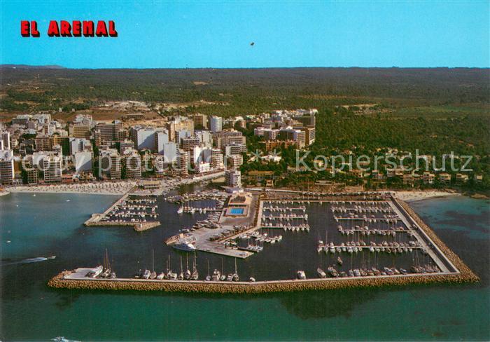 Arenal Mallorca Fliegeraufnahme Puerto Deportivo