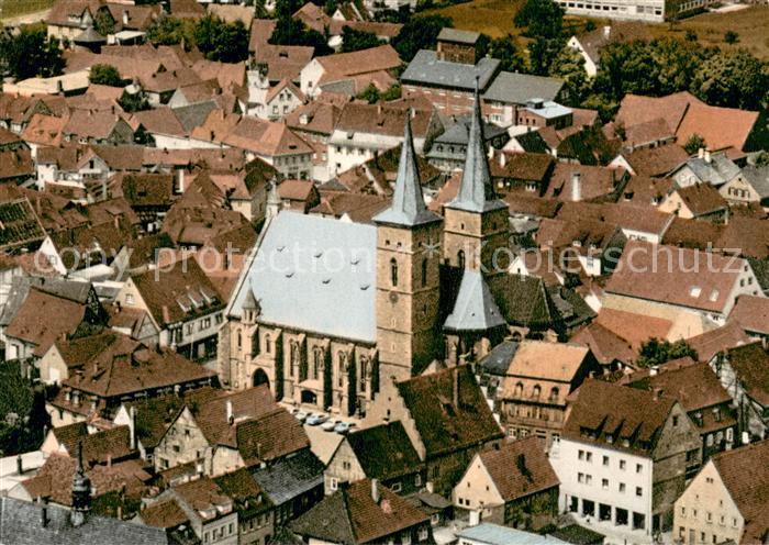 Gerolzhofen Altstadtkern Fliegeraufnahme