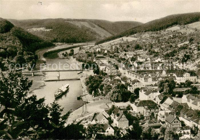 Bad Karlshafen an der Oberweser Fliegeraufnahme