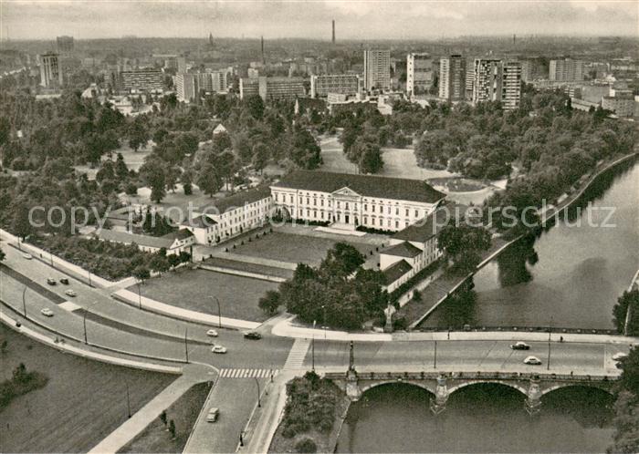 BERLIN  CITY Schloss Bellevue mit Hansaviertel Fliegeraufnahme