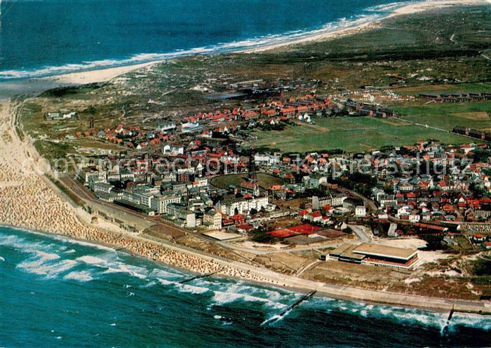 BORKUM Nordseebad Niedersachsen Fliegeraufnahme