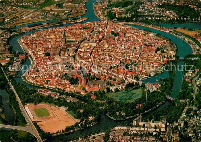 LueBECK CITY Fliegeraufnahme