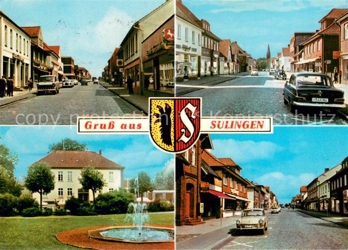 Sulingen Orts und Strassenpartien Brunnen