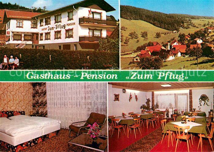 Obersensbach Gast und Pensionhaus Zum Pflug Zimmer Gaststube Panorama
