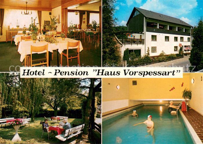 Freigericht Hotel Pension Haus Vorspessart Gaststube Park Hallenbad
