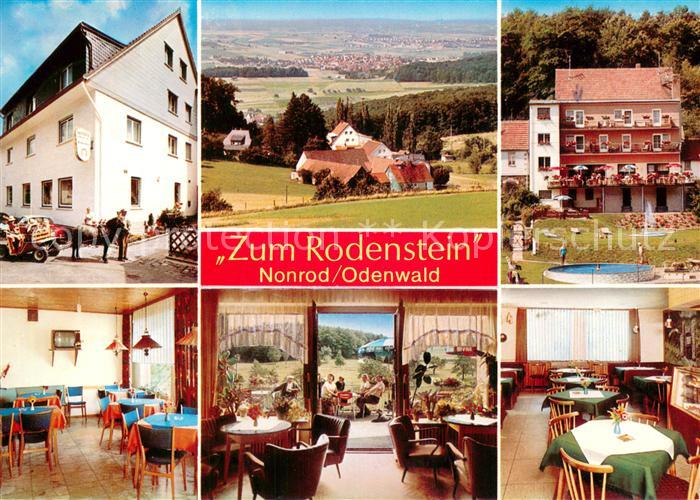 Nonrod Gast und Pensionshaus Zum Rodenstein Gastraeume Terrasse Panorama