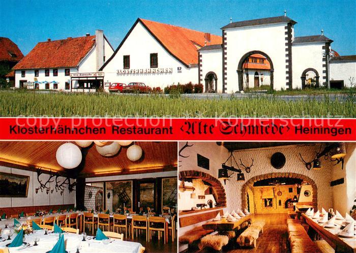 Heiningen Wolfenbuettel Klosterhaehnchen Restaurant Alte Schmiede Gastraeume