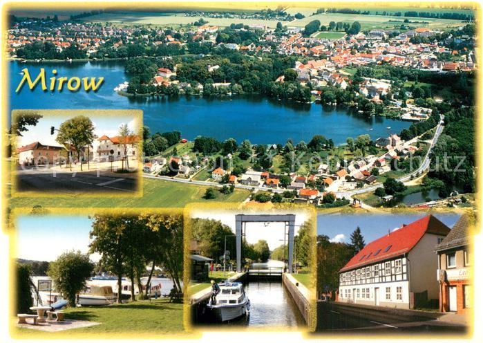 Mirow Fliegeraufnahme Seepartien Schleuse