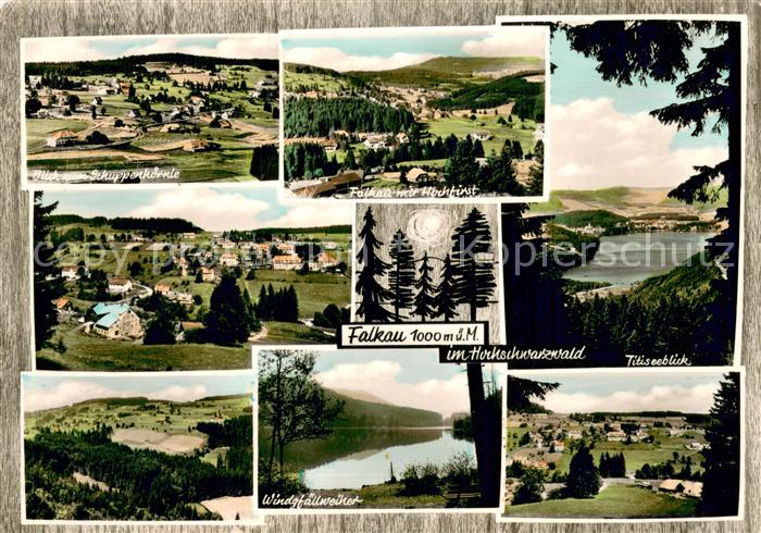 Falkau Blick vom Schuppenhoernle Hochfirst Titisee Windgfaellweiher Panorama