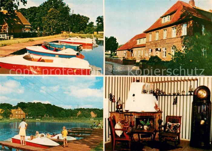 Nindorf Nordheide Gasthaus Pension Zum Braunen Hirsch Bootsanleger