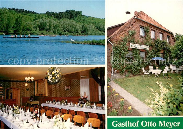 Wendewisch Gasthof Otto Meyer Restaurant Partie an der Elbe