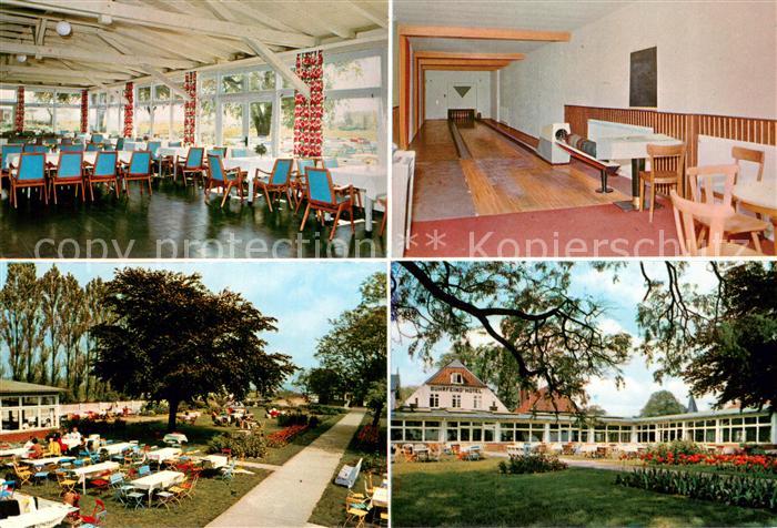 Krautsand Buhrfeinds Gaststaetten Hotel Kegelbahn Gartenterrasse