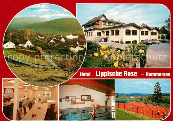 Hummersen Hotel Pension Restaurant Lippische Rose Hallenbad Tennisplatz