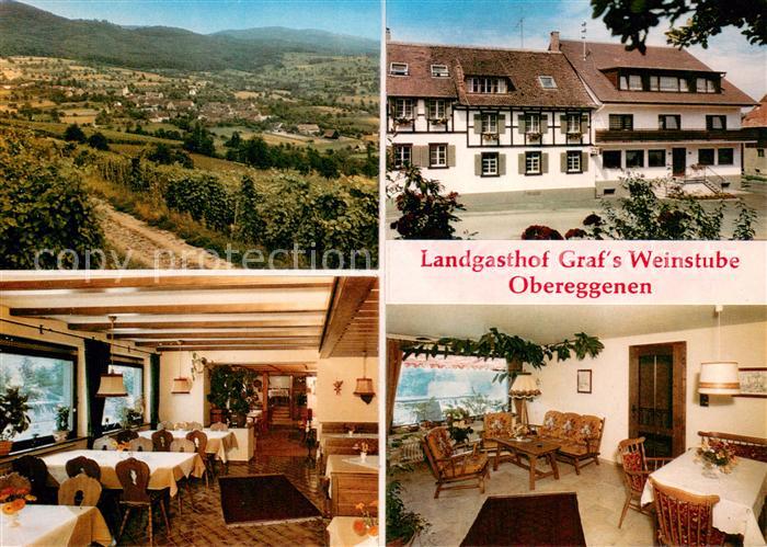 Obereggenen Landgasthof Grafs Weinstube Restaurant Landschaftspanorama