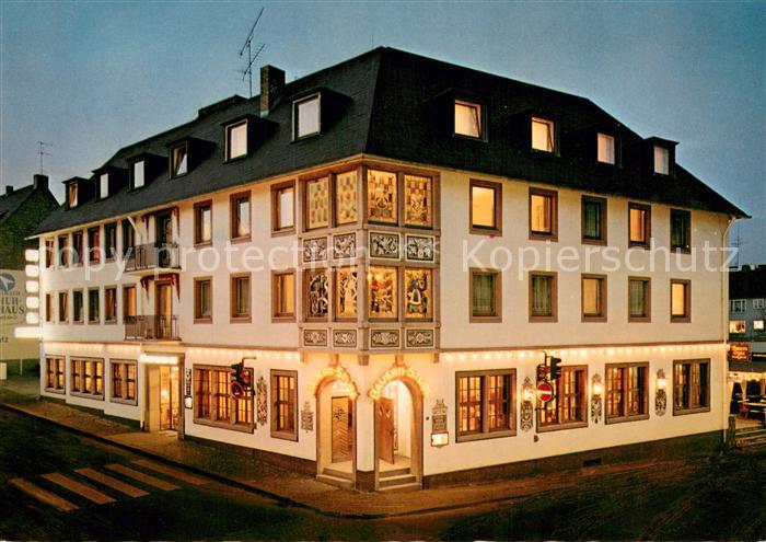 Ruedesheim am Rhein Hotel Ruedesheimer Hof Nachtaufnahme